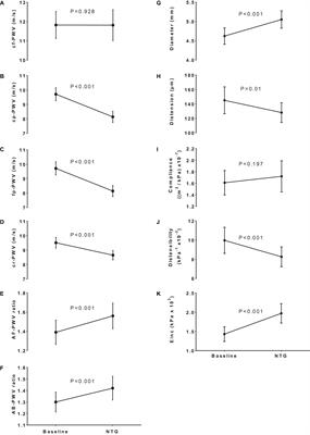 Modulation of Arterial Stiffness Gradient by Acute Administration of Nitroglycerin